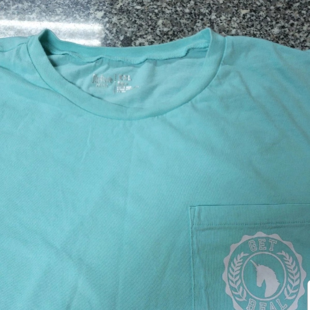 Flirtitude xxl blue short sleeve shirt